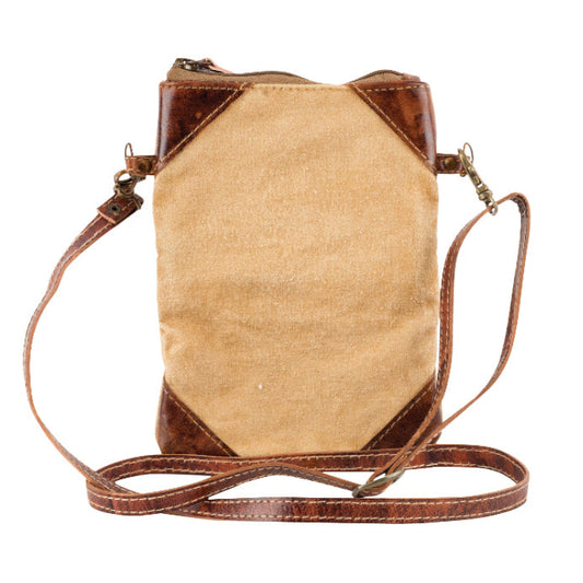 Small Canvas Passport Crossbody Bag ~ Travel, Festival or Small sustainable