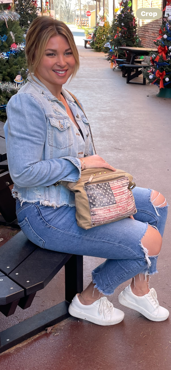 Patriotic Purse American Flag State Crossbody ~ Show Your Pride and Carry it With YOU!