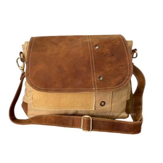 Concealed Carry Canvas Sustainable Bag Crossbody CCW Purse with Dual Access