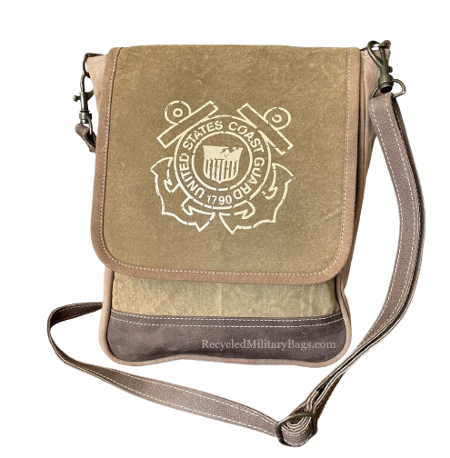 Coast Guard Sustainable Canvas Minimalist Messenger Crossbody Bag Purse