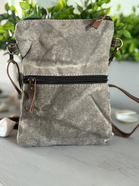 Dragonfly Passport Bohemian Style Sustainable Military Canvas Bag