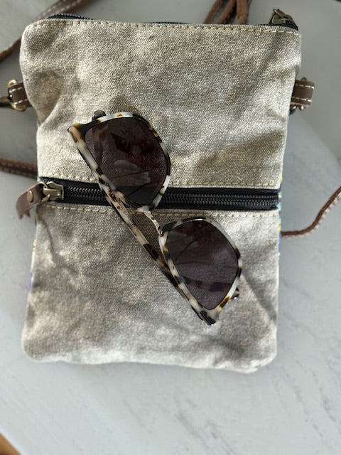 Dragonfly Passport Bohemian Style Sustainable Military Canvas Bag