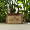 Eco Chic Grand Bazar Sustainable Military Canvas Purse Tote or Small Weekender Crossbody