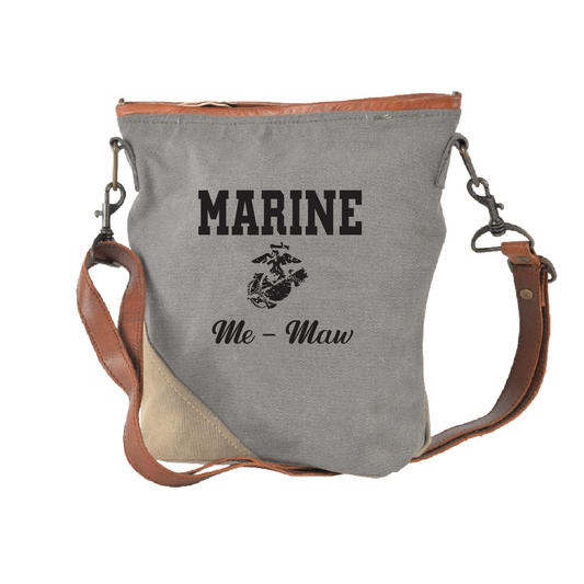 Ruth ~ This One's For You! SPECIAL ORDER Recycled Military Bag ~ Marine Me-Maw