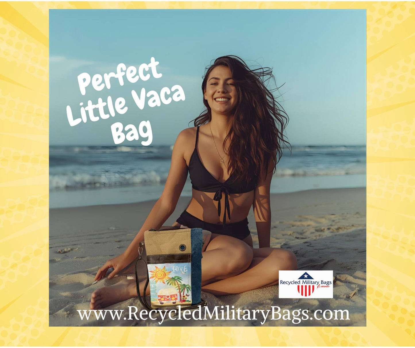 Hippie Beach Sustainable Military Canvas Passport