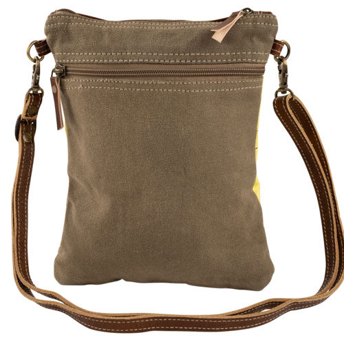 NEW! Peace Love Joy - Sunshine Yellow with Poppies Crossbody ☀️