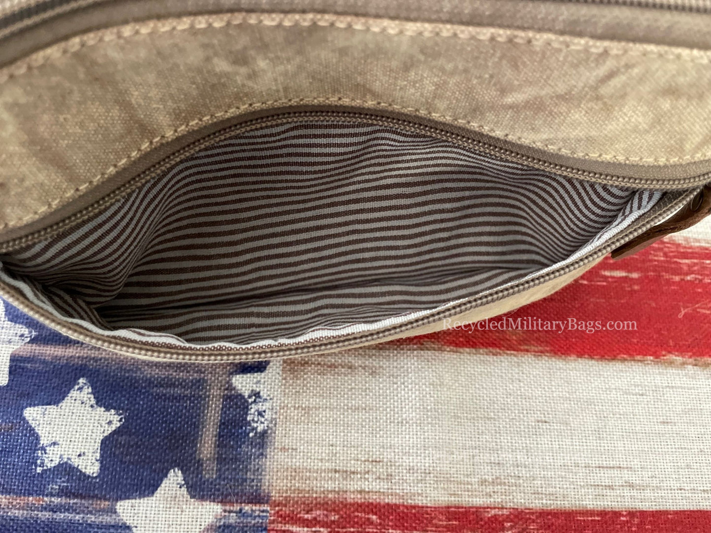 Patriotic Canvas Handbag – Peace & Lady Liberty Crossbody for Women – Inspirational Patriotic Gift