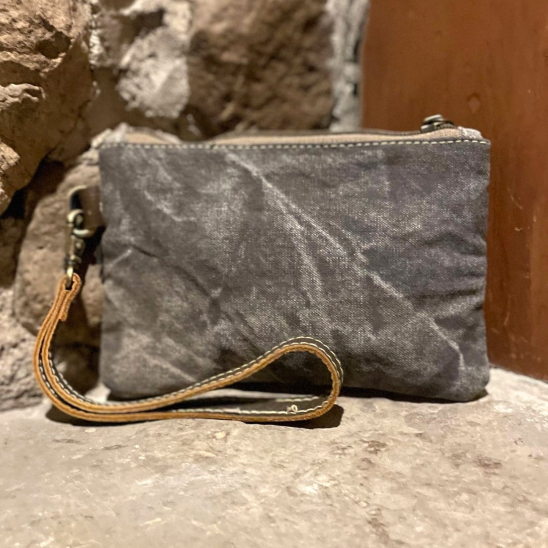 Vintage Star Wristlet, Pouch or Make Up Bag