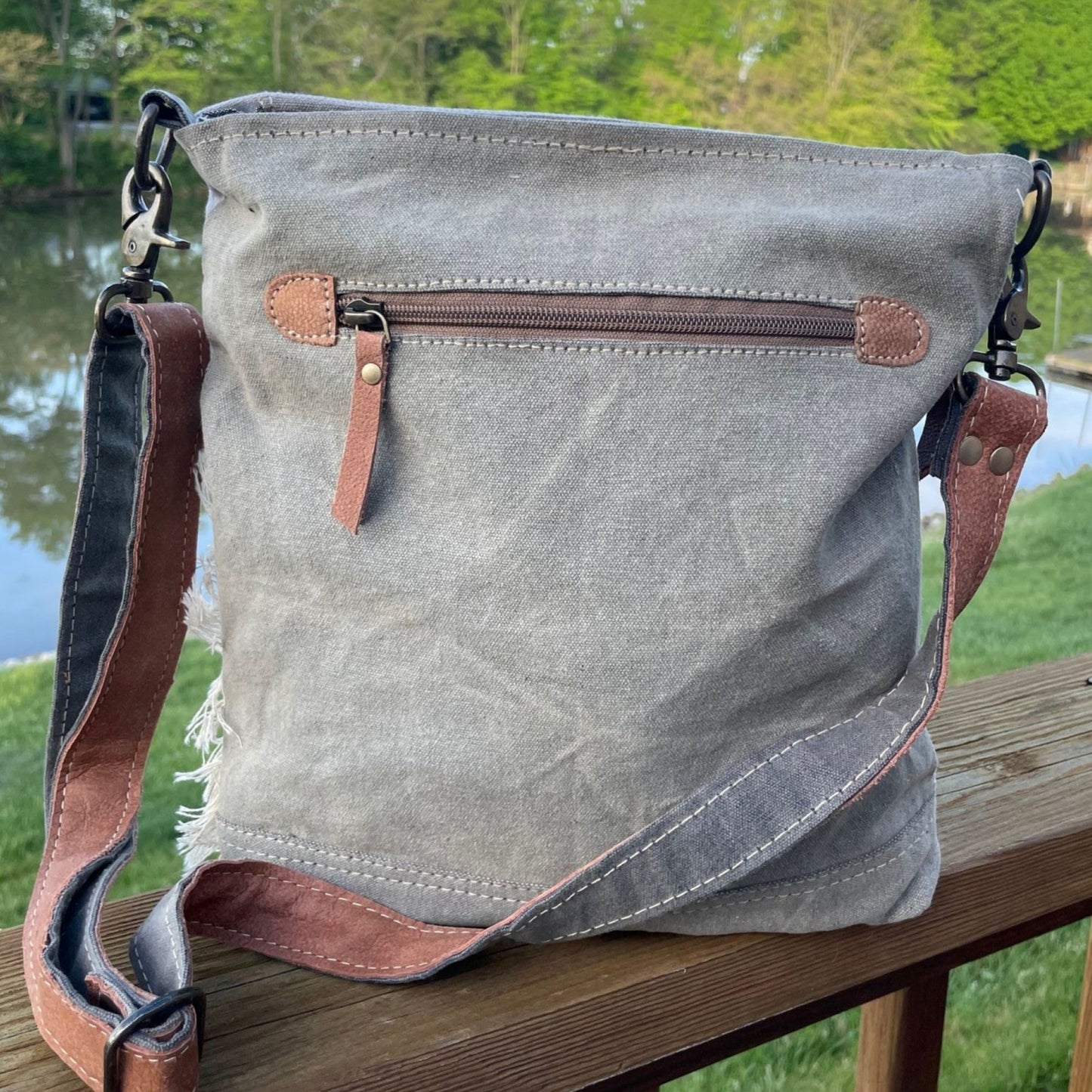 American Flag Patriotic Sustainable Crossbody Purse! Red, White & Blue USA True!