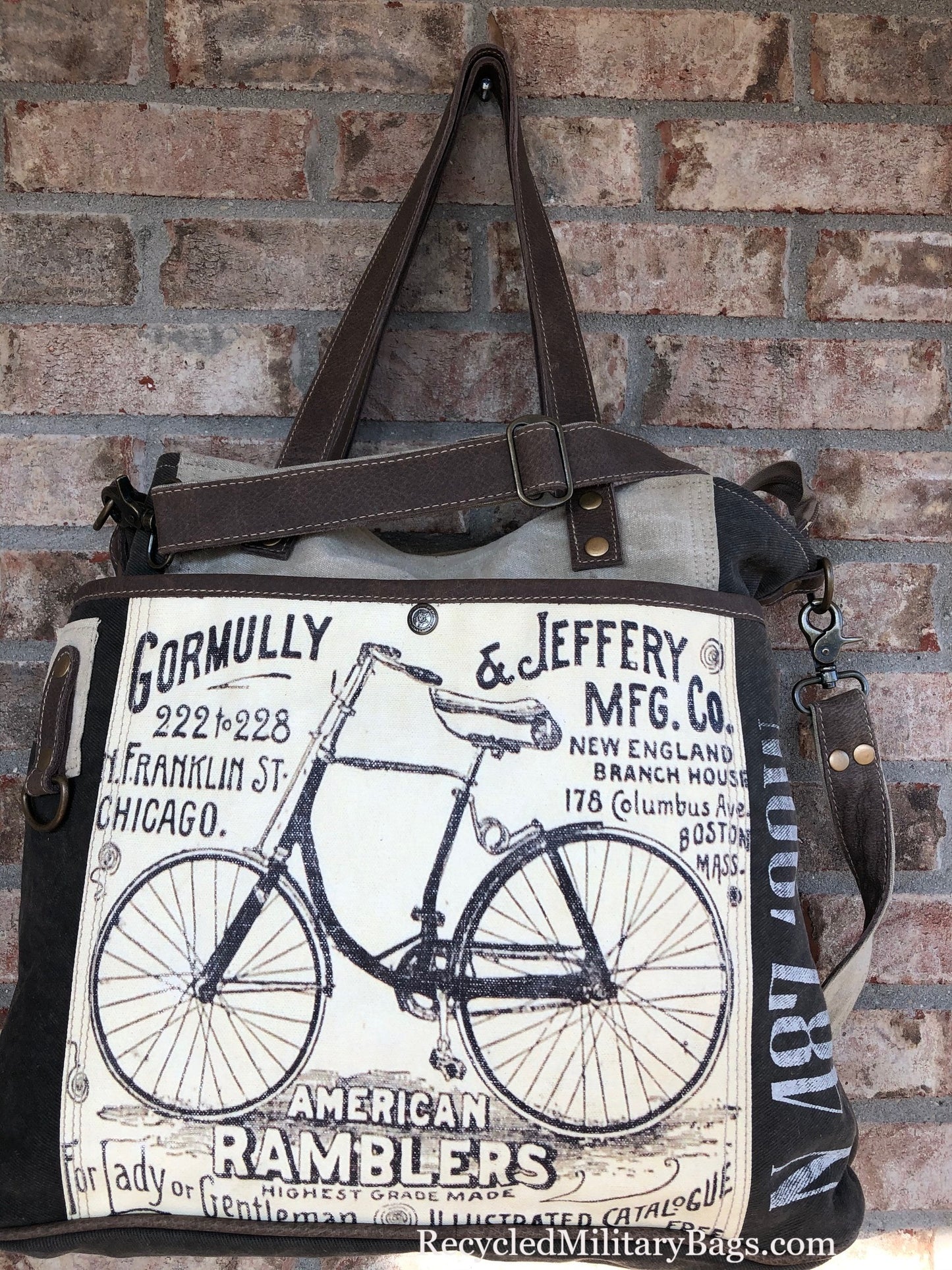 American Ramblers Bicycle Sustainable Canvas Tote - Available by Special Order