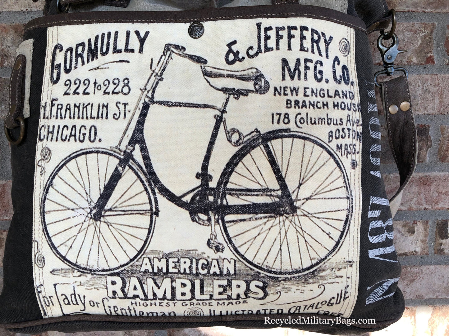 American Ramblers Bicycle Sustainable Canvas Tote - Available by Special Order