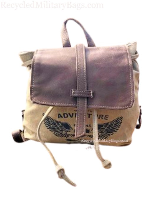 Canvas Angel Wing Adventure Backpack Purse with Adjustable Straps! It's Heavenly!