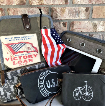 recycled military tent canvas travel bag — MUSEUM OUTLETS