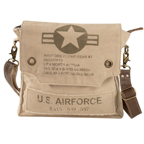 US Air Force Flight Gear Crossbody Messenger Bag