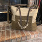 Two Tone Tote with Crossbody Strap  ~ Perfect As Is or With Your Custom Special Order Print!