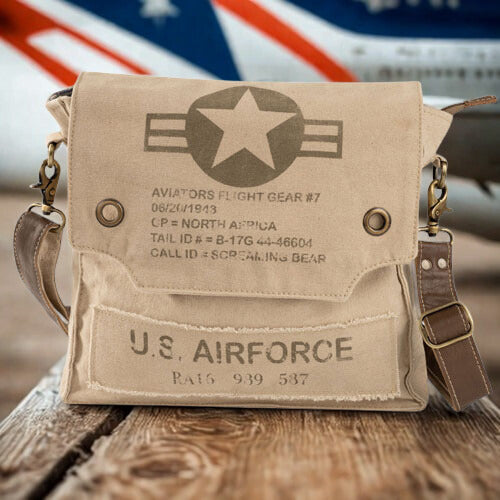 US Air Force Flight Gear Crossbody Messenger Bag