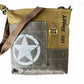 US Army Repurposed Sustainable Military Canvas Crossbody Bag ~ Ready to Report for Duty