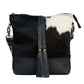 Black and White Cowhide with Tassels ~ Minimalist Style