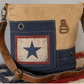 recycled military bags Blue Star Crossbody for active duty military families.