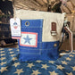 recycled military bags Blue Star Crossbody for active duty military families.