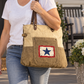 recycled military bags blue star tote for active duty military families.
