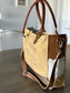 Boulangerie Weekender with Cowhide Trim Tote Bag
