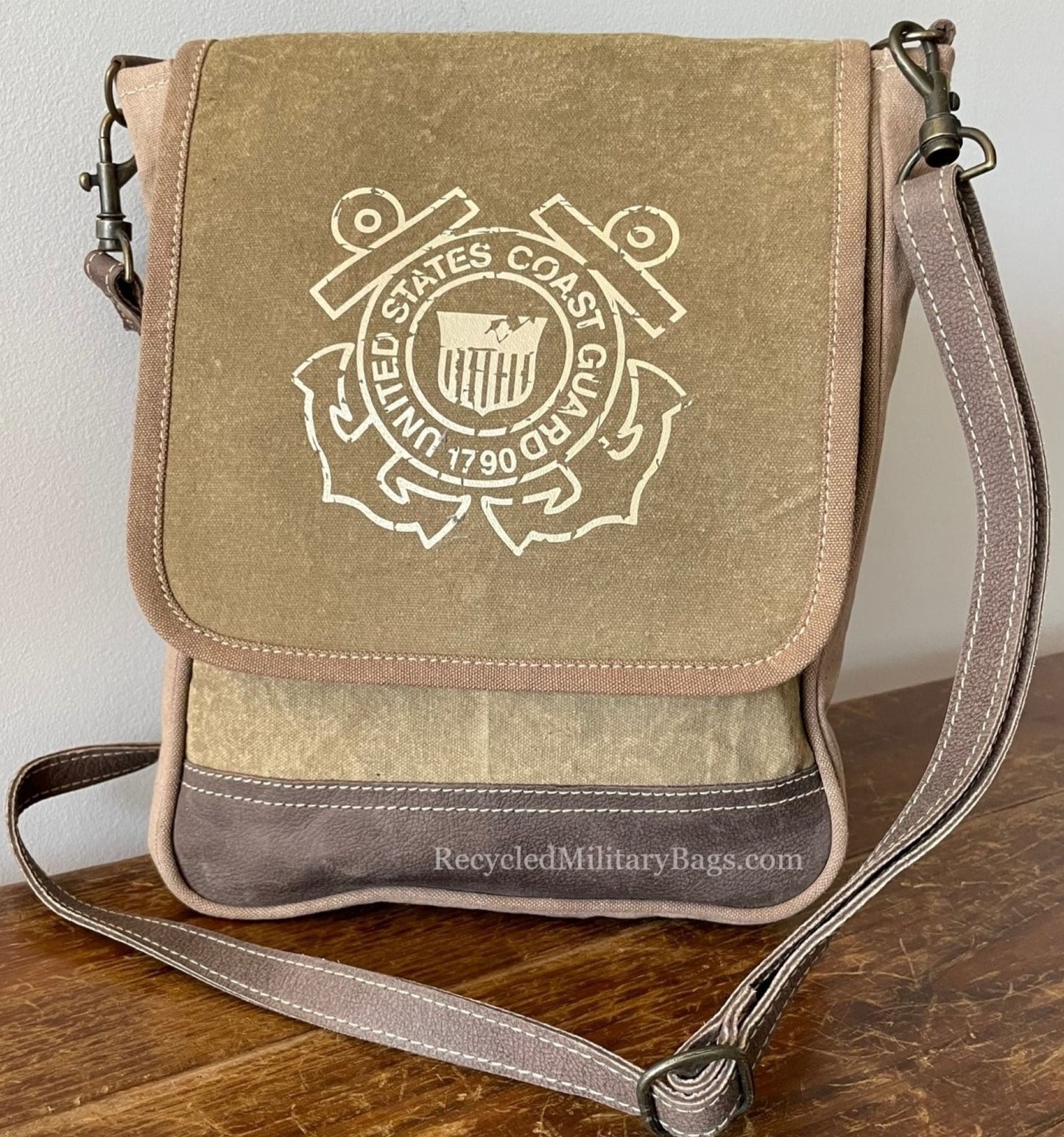 Coast Guard Sustainable Canvas Minimalist Crossbody Purse Messenger Bag