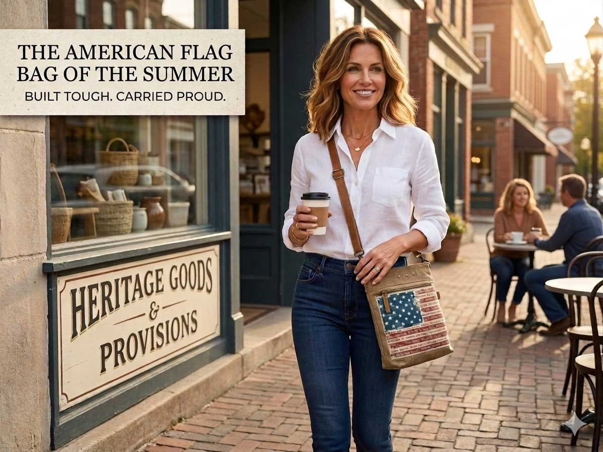 Patriotic American Flag State Crossbody  Patriotic Bag of the Summer ~ 250th Anniversary