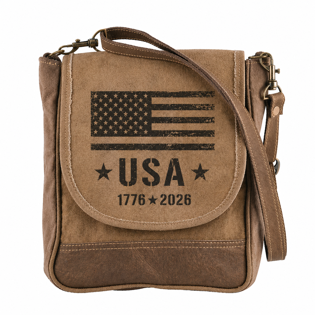 250th Anniversary Messenger Canvas Crossbody Purse for Women July 4th Celebration Bag