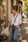 Patriotic Canvas Handbag – American Flag Passport Crossbody for Women – Veteran & Patriotic Gift
