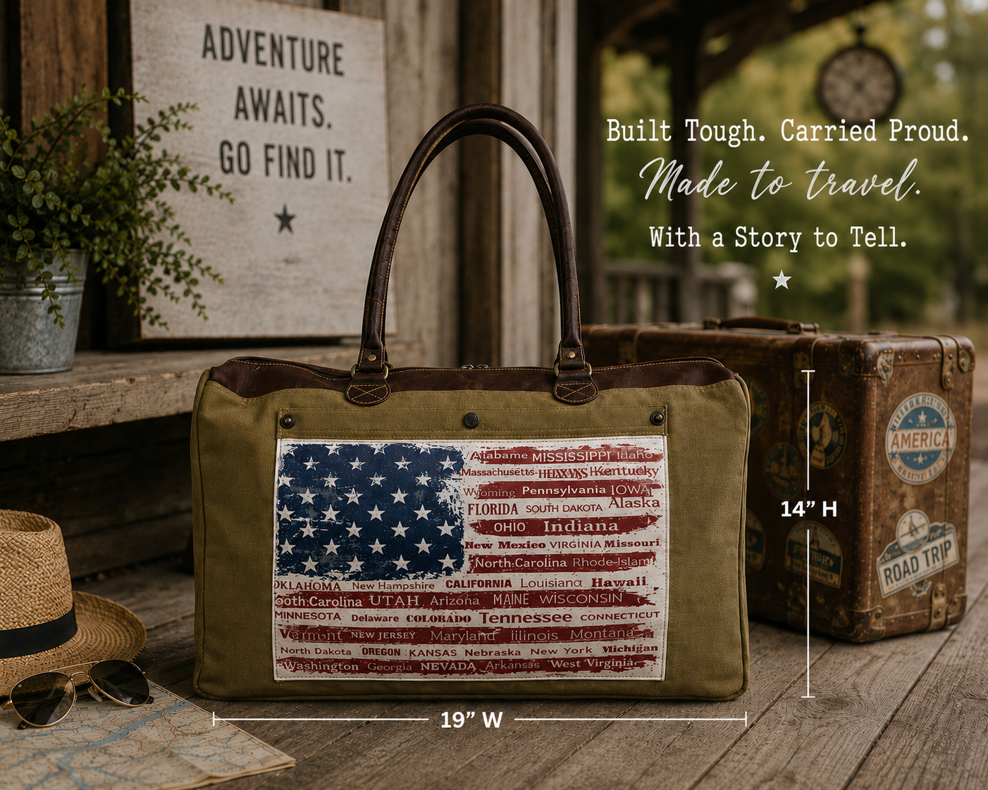 American Flag Weekender ~ Patriotic Travel Bag ~ Limited Edition