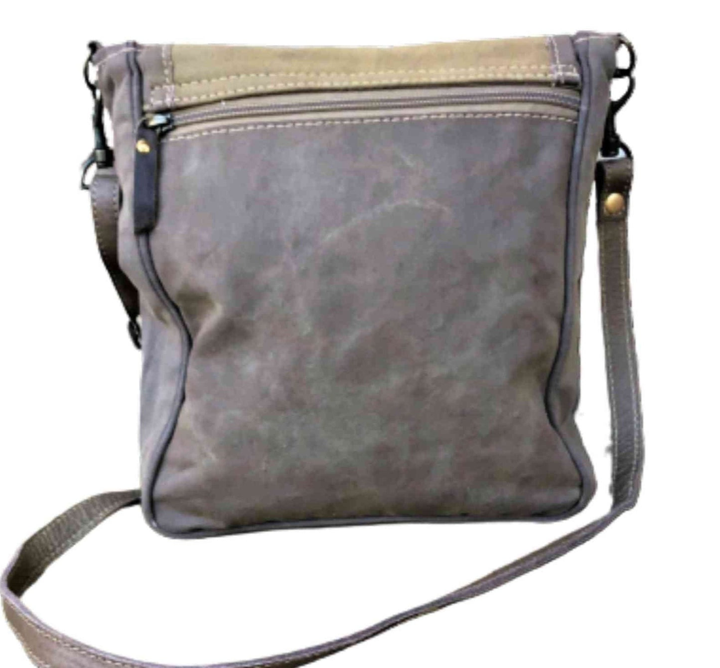 USMC MARINE Sustainable Military Canvas Crossbody Messenger Bag