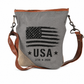 250th Anniversary Crossbody Bag – America 250 – Recycled Military Patriotic Canvas Bags
