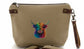 Fun Highland Cow Canvas Wristlet or Carry All Pouch