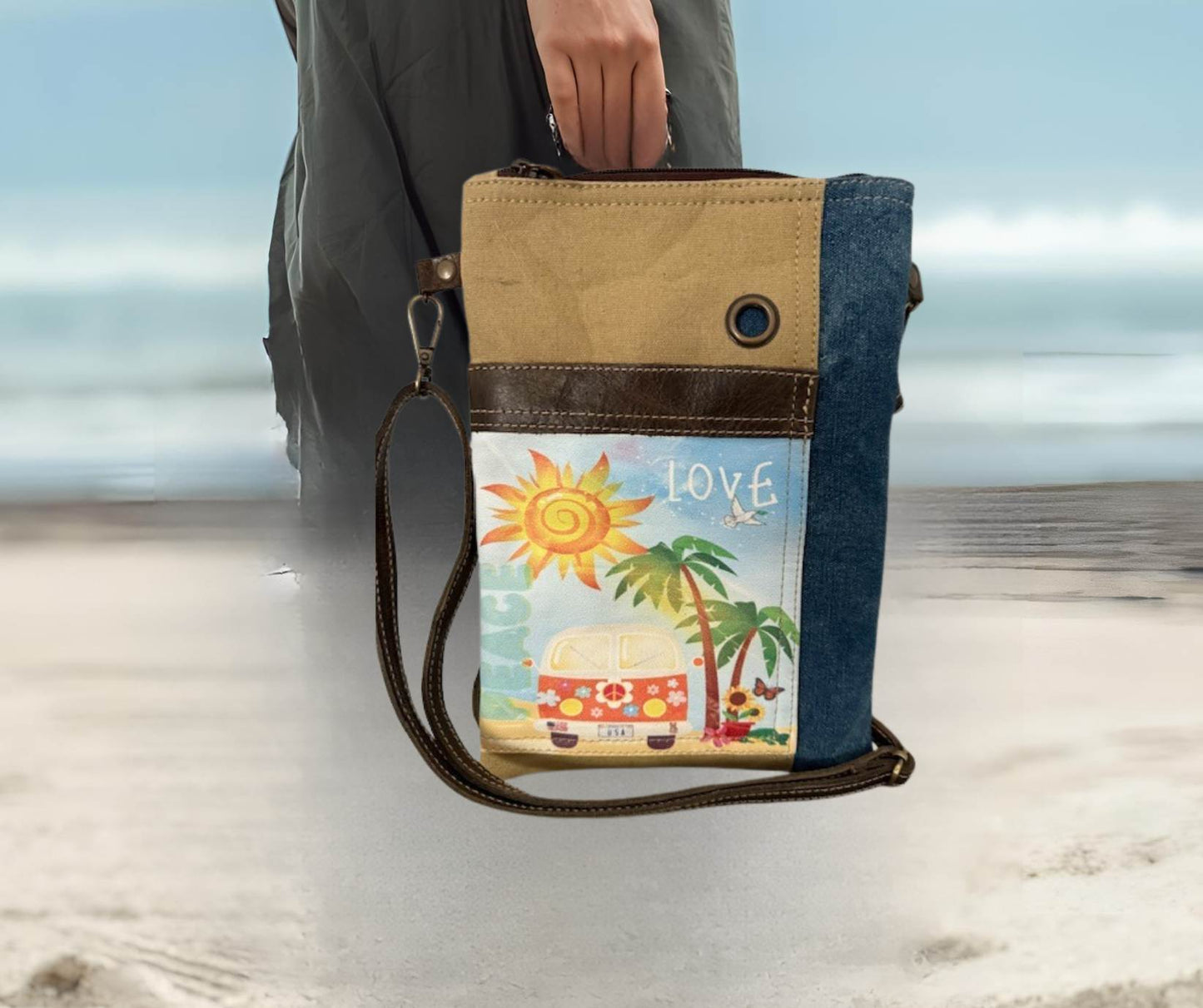 Hippie Beach Sustainable Military Canvas Passport