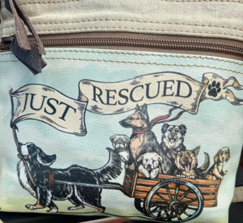 Just Rescued! Loveable and Adorable Rescue Dog Crossbody