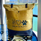 Peace Love and Dogs Eco-Friendly Yellow Weekender Tote with Crossbody Strap