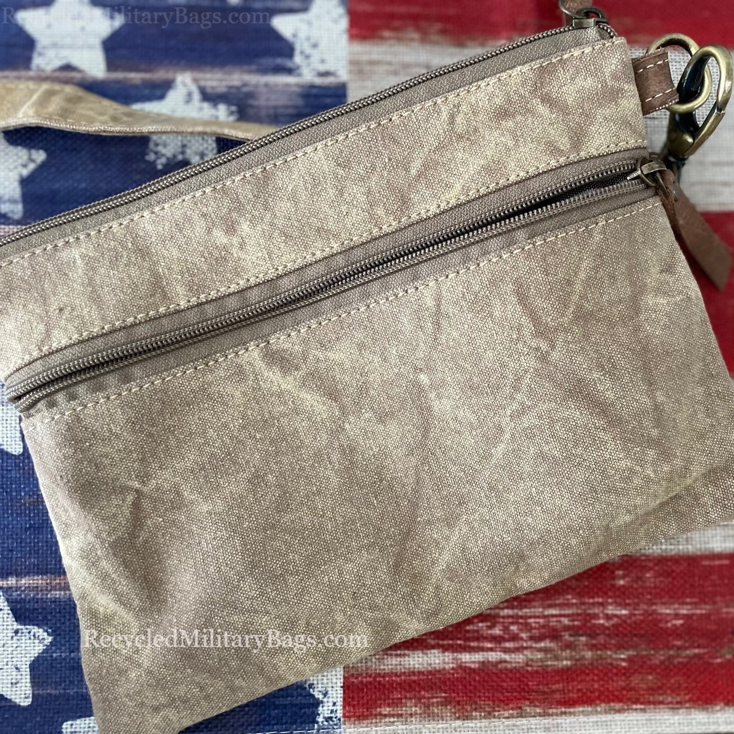 Peace and Liberty Canvas Crossbody Bag ~ Peace Patience and Kindness at it's Best!