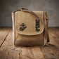 USMC MARINE Sustainable Military Canvas Crossbody Messenger Bag