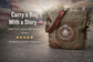 Canvas Crossbody Bag for Women – Queen Bee Military Purse – Unique Gift Idea, Everyday Style