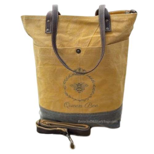NEW Queen Bee Canvas Travel Tote or Weekender Bag! Perfect for the Queen Bee Mama