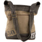 Recycled Military Canvas Freedom Rider Cowboy Skull Crossbody Bag