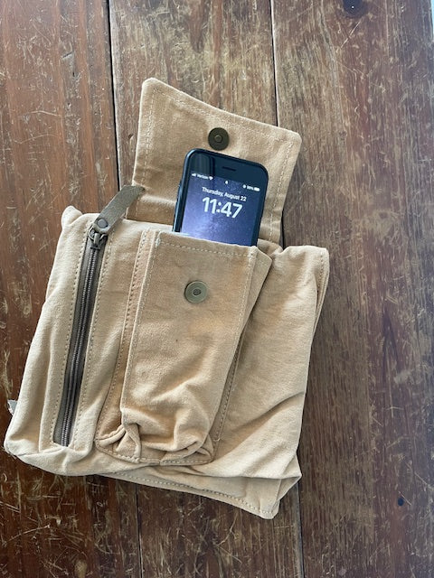 Repurposed Military Canvas Sling Bag