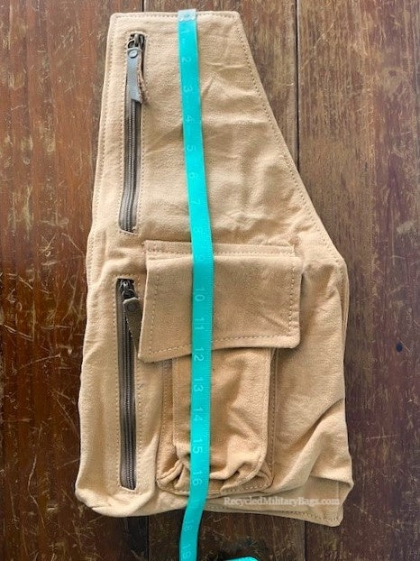 Repurposed Military Canvas Sling Bag