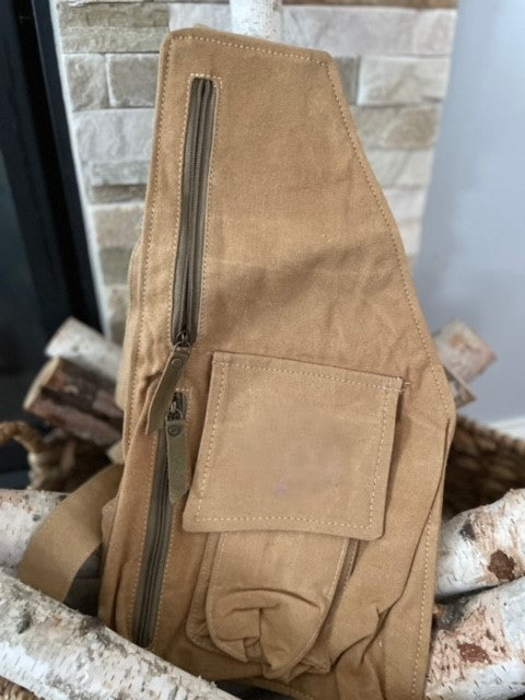 Repurposed Military Canvas Sling Bag