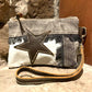 Vintage Star Wristlet, Pouch or Make Up Bag