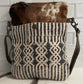 NEW! Trellis Cowhide and Canvas Crossbody Bag