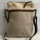 NEW! Trellis Cowhide and Sustainable Canvas Purse Crossbody Bag