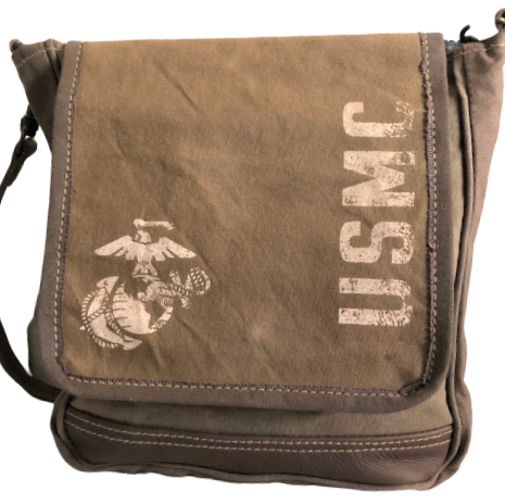 Recycled Military Bags Upcycled Patriotic and Military Canvas Bags