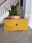 Yellow, Brown or Black Repurposed Military Minimalist Wallet